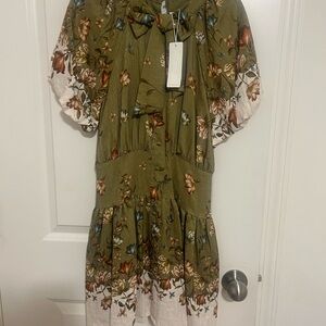 GB Girls Green Floral Dress